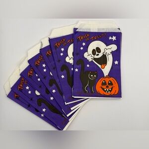 Vintage 50s 60s Halloween Treat Bags Unused Set of 25 Fun World Made in USA